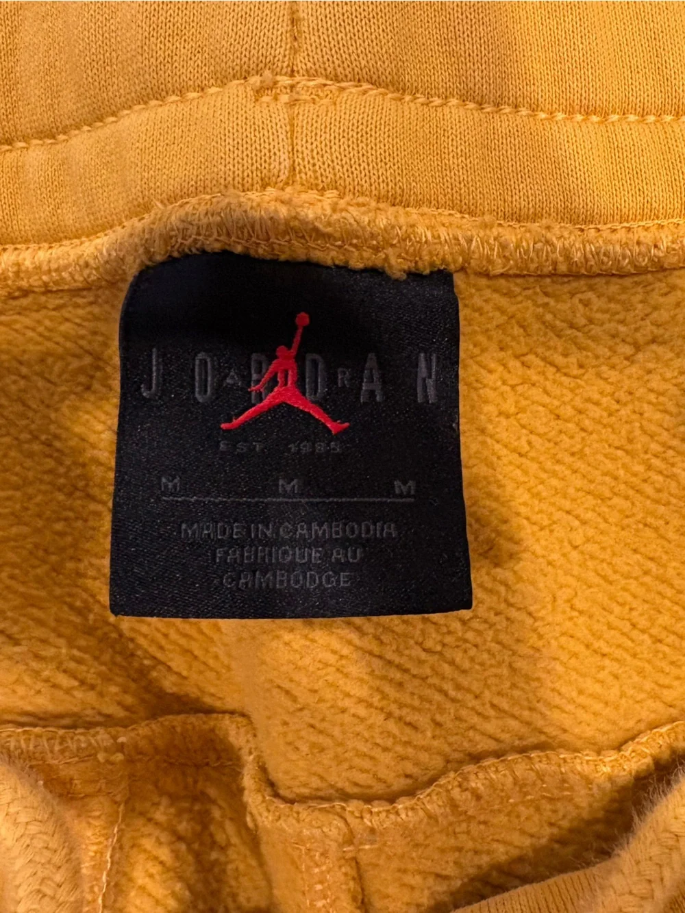 Jordan Mustard Yellow Graphic Joggers